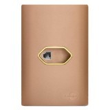 Conjunto RJ11 Telefone 4x2 - Novara Especiais Ouro Rose Gold